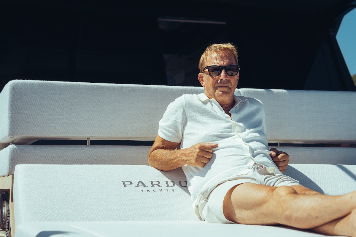 Kevin Costner, da Tin Cup alla crociera in Sicilia sull’esclusivo Pardo GT75